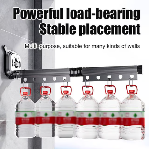 💥👉Suction Cup Wall Mount Folding Clothes Drying Rack💪😍