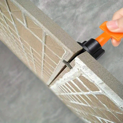 🔥🔥🔥Reusable Tile Leveling System, Replaceable Needle Pin for Wall Floor Tile, Laying Leveler Spacer Wedge Crossers Tool, Locator Plier
