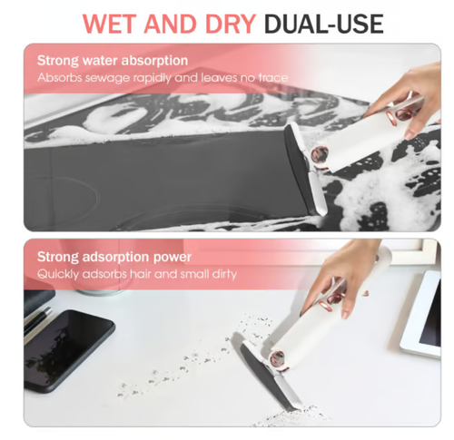 1set Super Absorbent Mini Mop, Handheld Sponge Mop, Hand-free Wash Mop, Desktop Mop, Glass Wiper, Multipurpose Portable, Suitable For Bathroom, Car, Window, Glass Cleaning, Cleaning Supplies, Cleaning Tool