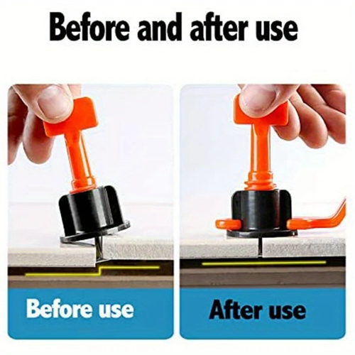 🔥🔥🔥Reusable Tile Leveling System, Replaceable Needle Pin for Wall Floor Tile, Laying Leveler Spacer Wedge Crossers Tool, Locator Plier