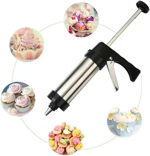 🔥Stainless Steel Cookie Pres with 13 Discs & 8 Nozzles🔥