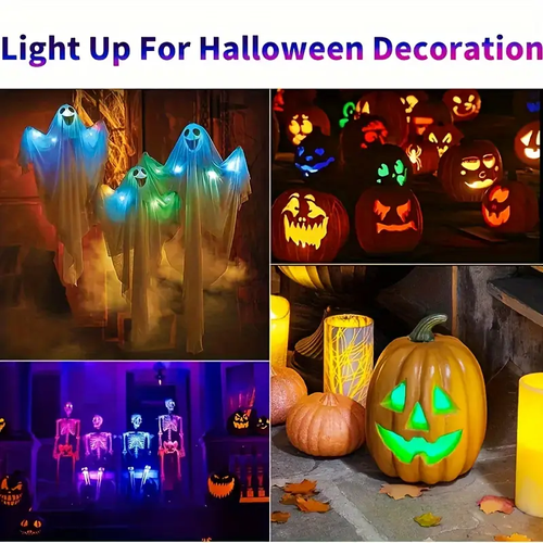 High-Brightness 4pcs Wireless LED Strip Lights - 8-Color Anti-Collision Lighting With Remote Control, USB Charging, And Design For Cars, Drones, Aircraft, Motorcycles, And Bikes