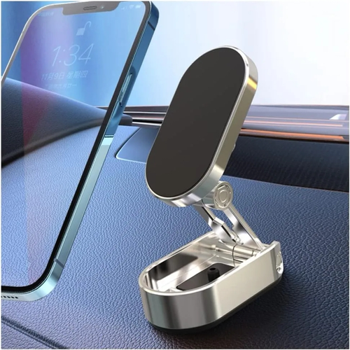 🎁🎁Magnetic Car Phone Holder: Secure & Adjustable Dashboard Mount. Foldable 360° Rotation