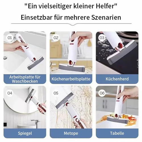 1set Super Absorbent Mini Mop, Handheld Sponge Mop, Hand-free Wash Mop, Desktop Mop, Glass Wiper, Multipurpose Portable, Suitable For Bathroom, Car, Window, Glass Cleaning, Cleaning Supplies, Cleaning Tool