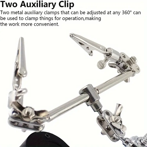 Adjustable Electronic Magnifying Glass With Light, Folding Hardware Tool, Mobile Phone Inspection Repair Auxiliary Clip
