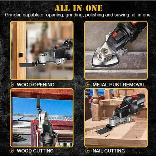 🔥🎁🎁Angle Grinder Converter Set, Angle Grinder Converter Universal Head Adapter, Carbon Steel Angle Grinder to Multi-Tool Converter🔥🔥