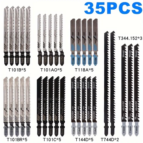 🔥🔥35pcs High Carbon Steel Puzzle Saw Blade Set- Durable, Precision Cutting for Wood, Plastic& Metal, Medium Size Teeth, Essential DIY Professional Tool, for Woodworking Enthusiasts🔥