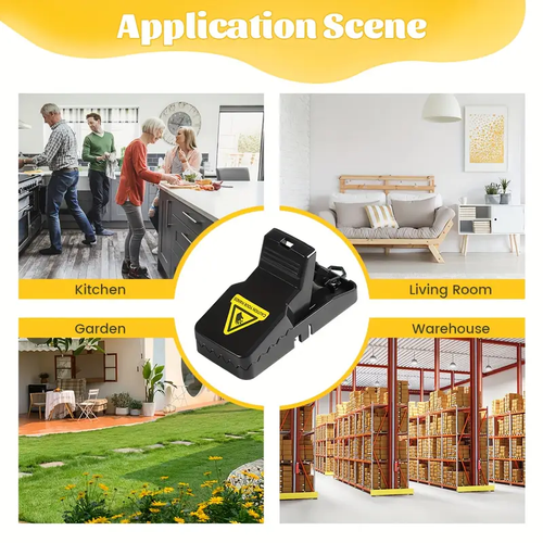 Indoor Outdoor Use, Small Mice Catchers for Home Indoor, Reusable Mice Trap, Quick-Set Mousetraps for House