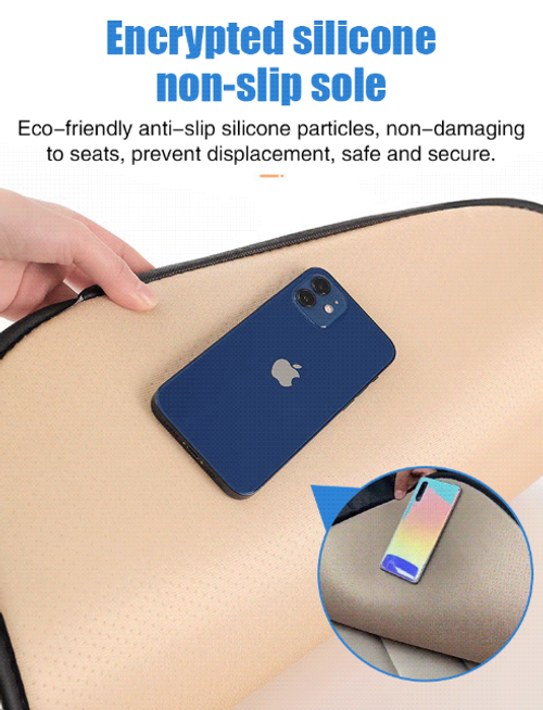 Ice silk breathable car seat cushion 3-piece set