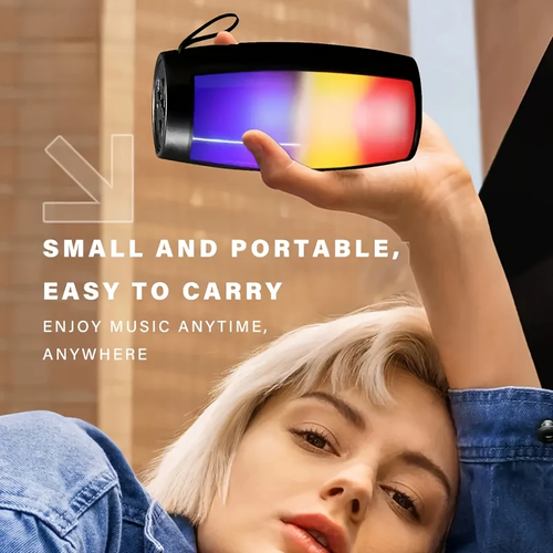 Dazzle Color Wireless Speaker Color Lights Plug Card Subwoofer Mini Portable Small Sound Support TF U Disk Expansion