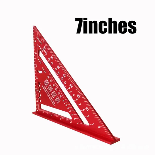 Woodworking Triangle Ruler 7 inch🔥Red
