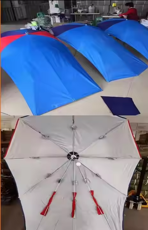 Silver Coating Panel Rain Sunshade Motorcycle and Bike Umbrella Parasol Cover Waterproof Motorcycle Umbrella for Rain
