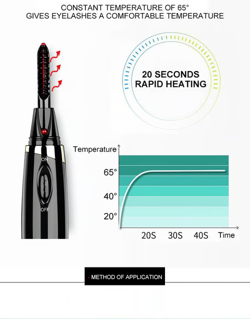 👀Heated Lash Curling Tool🎁White