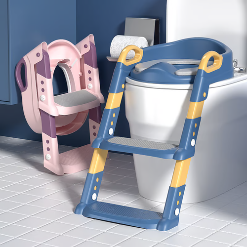🔥🔥🔥Potty Training Toilet Seat for Kids With Step Stool Ladder🚽blue