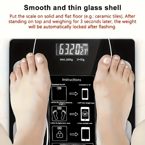 High Precision Smart Body Fat Scale Weight Scale Can Connect APP Bathroom Scales Human Body Scales Electronic Weighing Scales Fat Scales