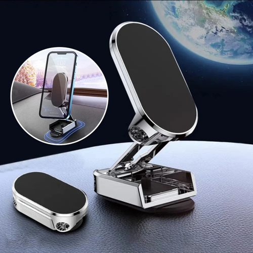 🎁🎁Magnetic Car Phone Holder: Secure & Adjustable Dashboard Mount. Foldable 360° Rotation