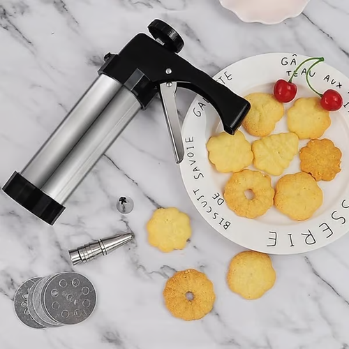 🔥Stainless Steel Cookie Pres with 13 Discs & 8 Nozzles🔥
