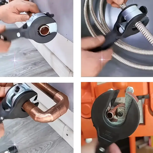 🔥🔥🔥Ratchet Pipe Cutter, Heavy-Duty Ratchet Pipe Cutter, Versatile Ratchet Pipe Cutter, Suitable for Copper, Aluminum, Iron, Stainless Steel, PPR, And PE Pipes, No Electricity Required, for Air Conditioning Maintenance And Installation.