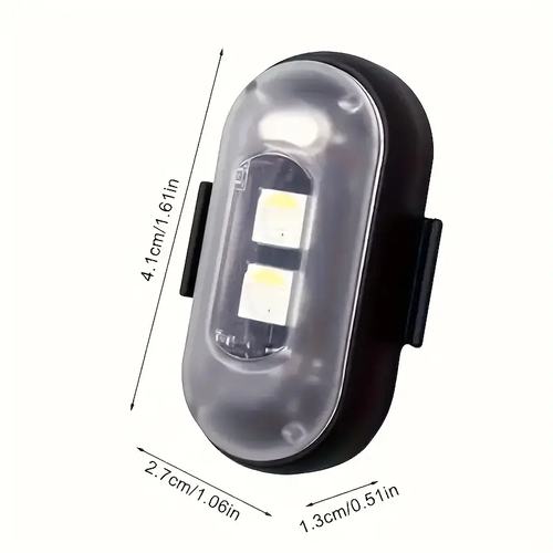 High-Brightness 4pcs Wireless LED Strip Lights - 8-Color Anti-Collision Lighting With Remote Control, USB Charging, And Design For Cars, Drones, Aircraft, Motorcycles, And Bikes