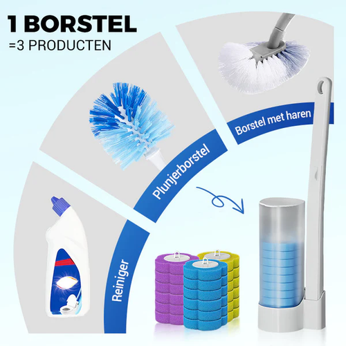 🔥🔥🔥Hete verkoop🎉Toiletborstels met reinigingsmiddel