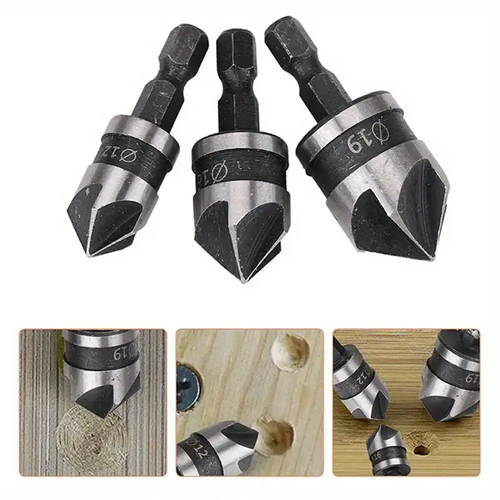 🔥🔥🔥Three carbon steel 90 degree hexagonal handles for woodworking hole openers