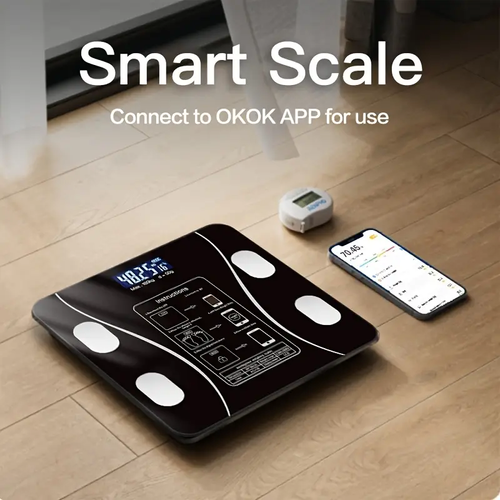 High Precision Smart Body Fat Scale Weight Scale Can Connect APP Bathroom Scales Human Body Scales Electronic Weighing Scales Fat Scales