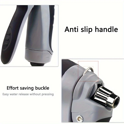 1pc High-Pressure Car Wash Water Gun, Durable Plastic, Garden Hose Nozzle, Multi-Functional Watering Tool, Powerful Cleaning for Cars & Gardens