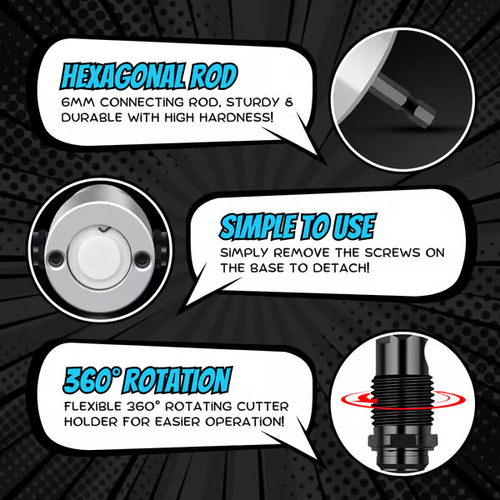 Double Head Sheet Metal Nibbler Cutter 360 Degree Adjustable Power Drill Nibbler Cutting Tools Kit Drill Attachment with Wrench for Straight Curve and Circle Cutting