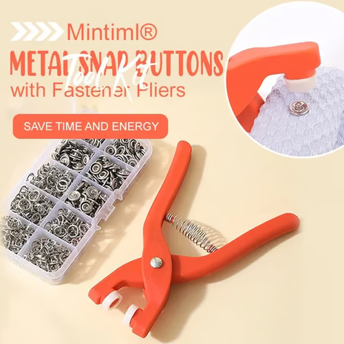 🎁New Style Sale🎁 - 🔥Metal Snap Buttons with Fastener Pliers Tool Kit