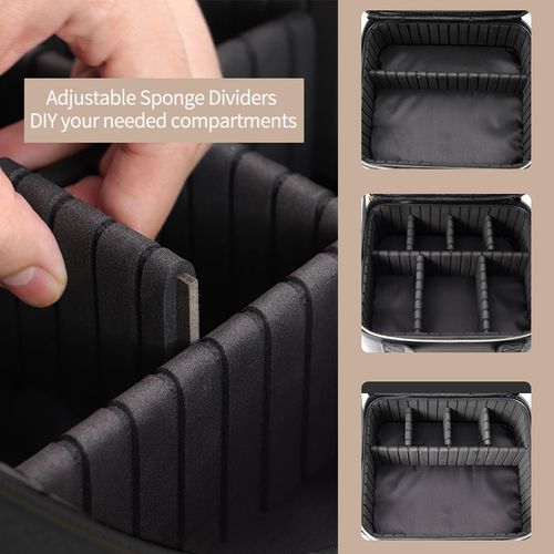 Portable Beauty Light up Travel Storage Lighted Box Vanity Makeup Bag Case With Led Light Mirror