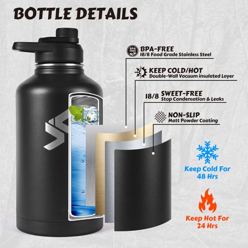 Camo Tactical Water Bottle Bag With Water Bottle Set for Travel Hiking Camping Hunting