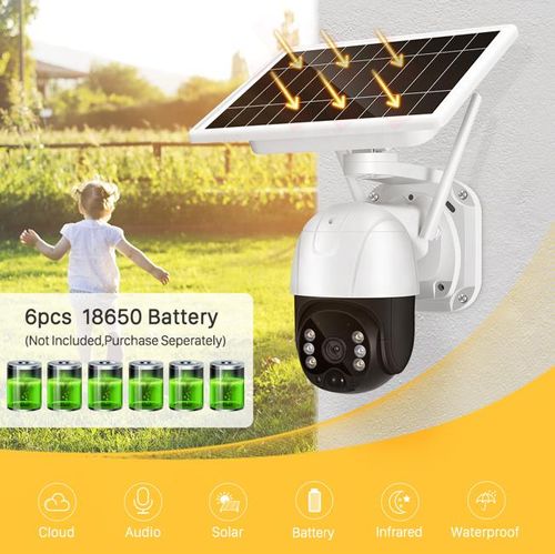 Solar WIFI Waterproof Outdoor CCTV Security Camara with Sim Card Solar Panel Battery bluetooth Camera 1080P HD Price