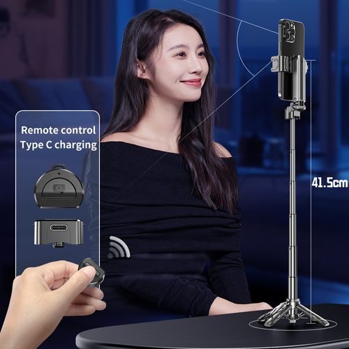 Hot P15MINI Selfie Stick Tripod Portable Light Compact Handheld Phone Holder with Rotatable Function Small Storage Size