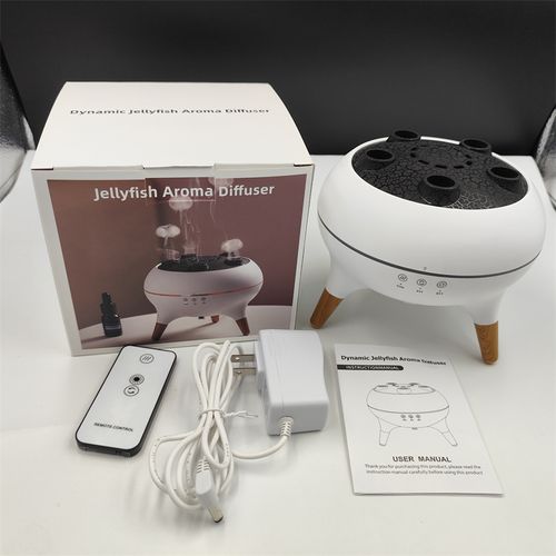 Room Air Humidifiers 250Ml Portable Ultrasonic Dynamic Jellyfish Aroma Diffuser With Remote