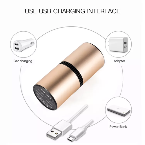 Environment Ionic Mini Car Ionizer Filter Cleaner Vehicle Air Purifier Usb USB Wire 10W Car . Home . Office . Hospital 5V