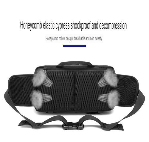 High Quality  Fashion Tactical Waist Bag for Men Waterproof Oxford Sporty Belt Hip Messenger Shoulder Zipper Closure for