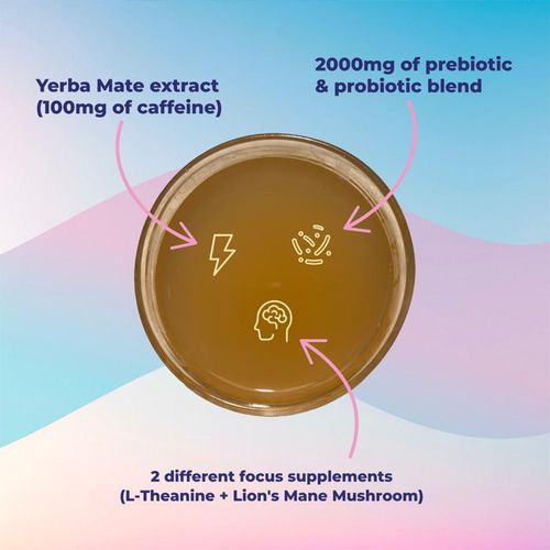 Food & Beverage Beverages Tea Flavor Tea 3-in-1 Super Flavor Drink Specialty Health Tea Probiotics Yerba Mate Instant Tea Powder in Bag Packaging Healthy Intestines