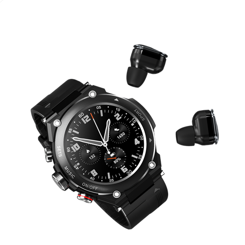 High Quality T92 Smart Watch TWS Headset MP3 Local Music Recording Blue-tooth Call Body Temperature Detection Screen