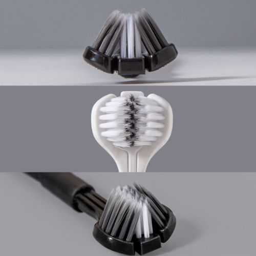 360 Degree Three Side Soft Bristle Toothbrush Oral Care Safety Teeth Deep Cleaning Portable Travel Toothbrush