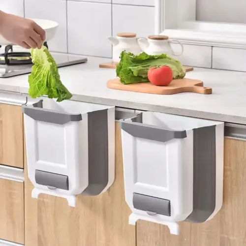 Hot Selling Products Hanging Kitchen Foldable Car Trash Can Rubbish Bin Folding Waste Bins