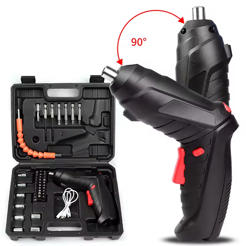 47 Pcs Set 4V Li-Ion Battery Power Electric Screwdriver Set Screwdriver Cordless Mini Screw Driver Electric Screwdriver Set