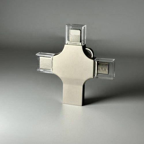 4 in 1 Lightning OTG USB Flash Drive 64GB 128GB  USB Stick TYPE-C Mobile Phone USB Pendrive