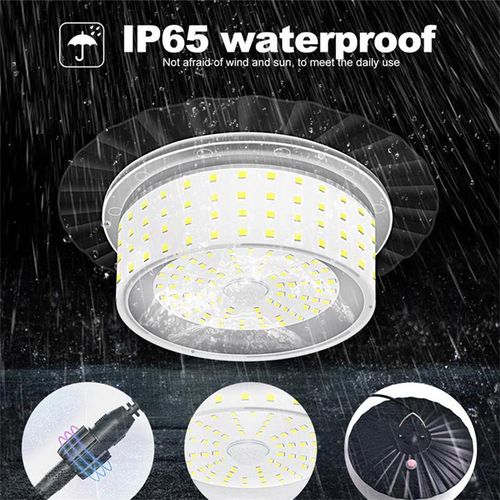 Solar Pendant Light 244led 5 Modes IP65 Waterproof Shed Lamp Motion Sensor Indoor Outdoor Lighting