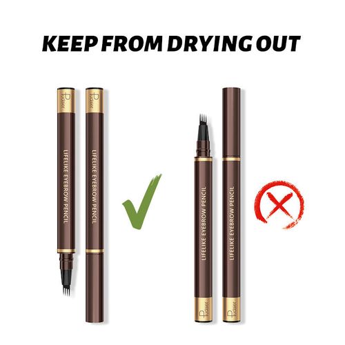 4 Tip Microblade Eyebrow Pencil  Quick-dry Waterproof Lasting Vegan Liquid Eyebrow Pen