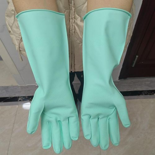 Nitrile Durable Household Kitchen Dishwashing Gloves Women Household Laundry Brush Dishes Waterproof Clean Waterproof Glove