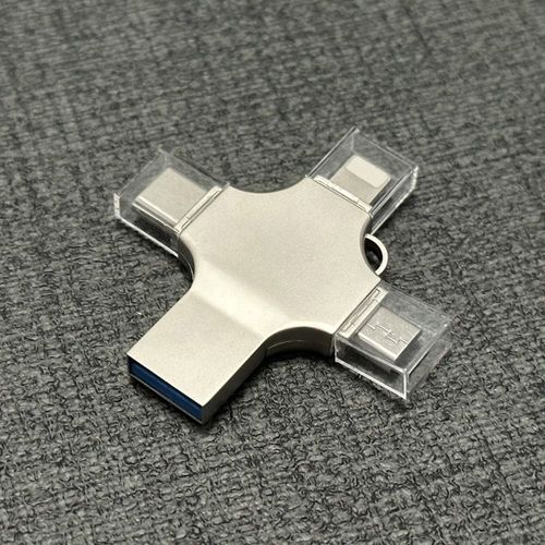 4 in 1 Lightning OTG USB Flash Drive 64GB 128GB  USB Stick TYPE-C Mobile Phone USB Pendrive