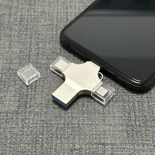 4 in 1 Lightning OTG USB Flash Drive 64GB 128GB  USB Stick TYPE-C Mobile Phone USB Pendrive