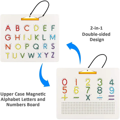 Drop Shipping ABS Letters Practicing Board Double-Sided Alphabet Tracing Tool Learning to Write ABC Educational Toy