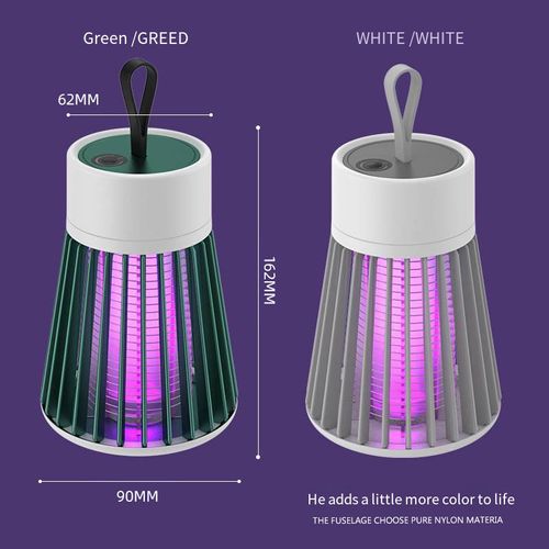 Ultraviolet and Security Grid Indoor & Outdoor Rechargeable Mosquito Trap and Fly Killer Hangable Mosquito Lamp Bug Zapper