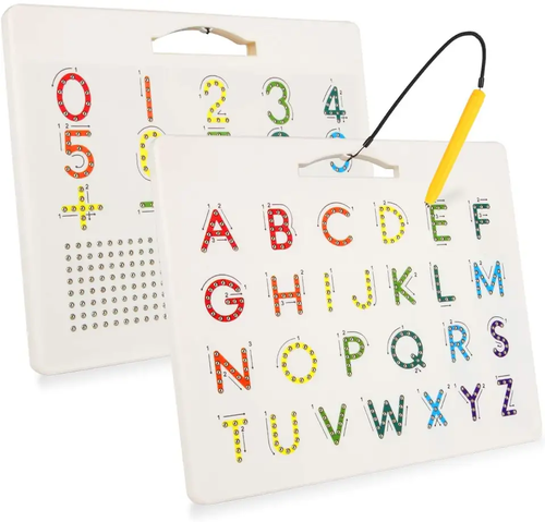 Drop Shipping ABS Letters Practicing Board Double-Sided Alphabet Tracing Tool Learning to Write ABC Educational Toy